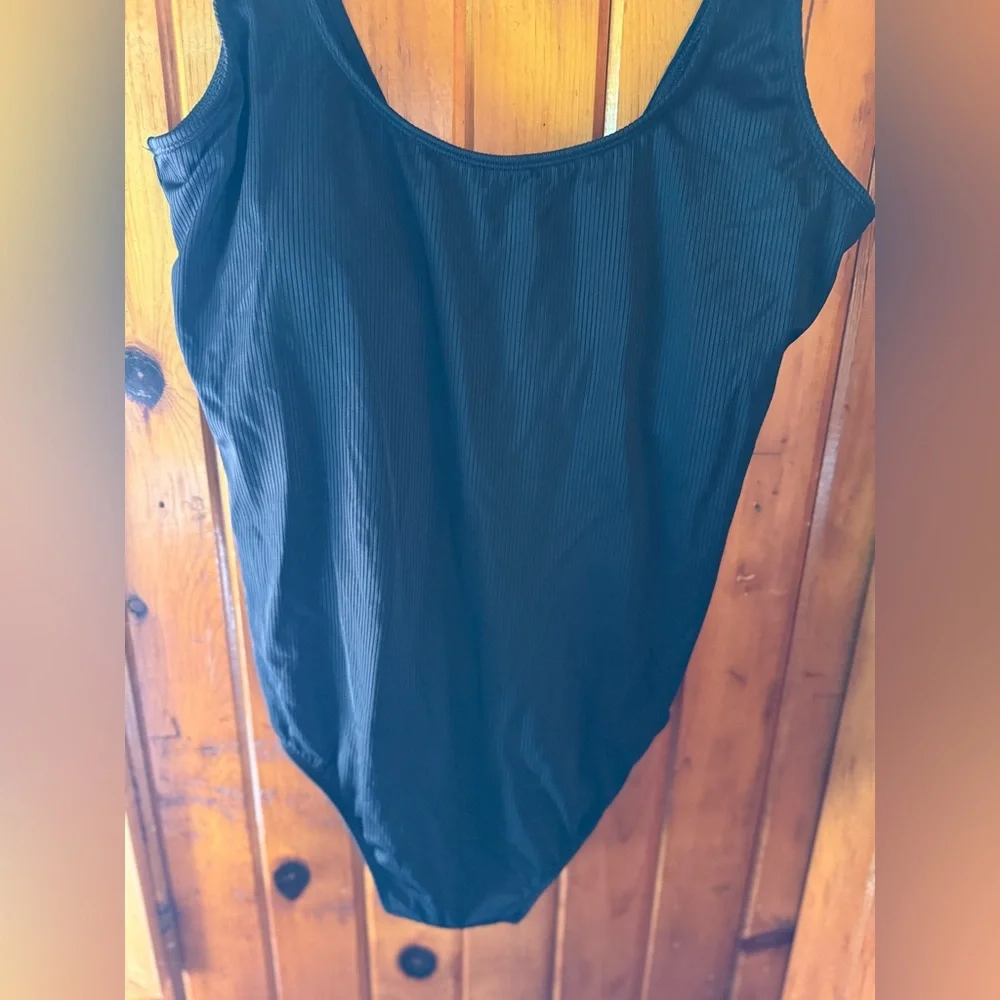 Catalina Black Scoop‎ Neck Bodysuit 2x